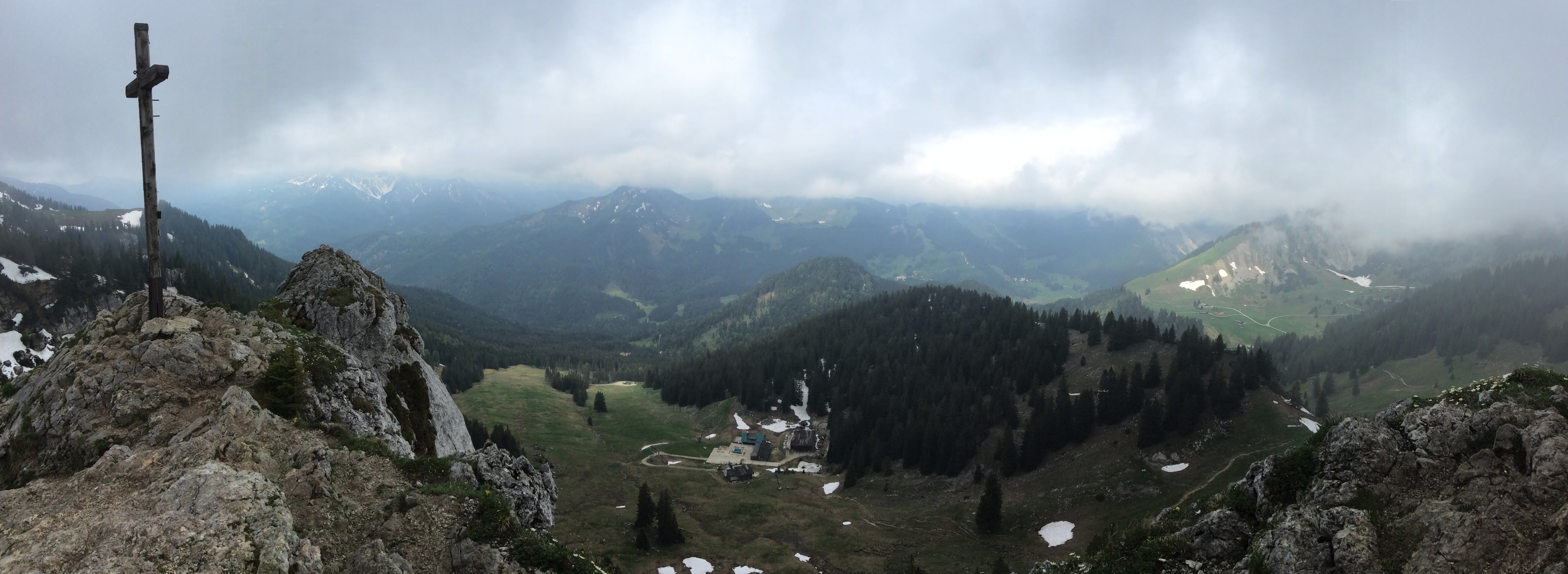 View more-or-less westwards from the Taubenstein peak.